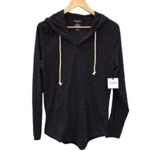 Arizona Black Hooded Long Sleeve Pullover Shirt